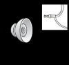 An illustration of a stethoscope features the Power Dome (thin tubes) as part of the chestpiece and tubing, with a close-up inset highlighting where the Power Dome connects to the tubing.