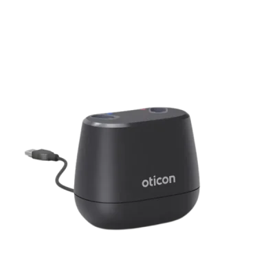 Oticon desktop charger for Intent Hearing aids
